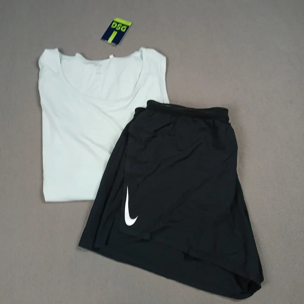 NEW‎ Lot of 2 -Men's Nike Racing Shorts Dri-Fit ADV XXL Black / DSG XXL Tank Top